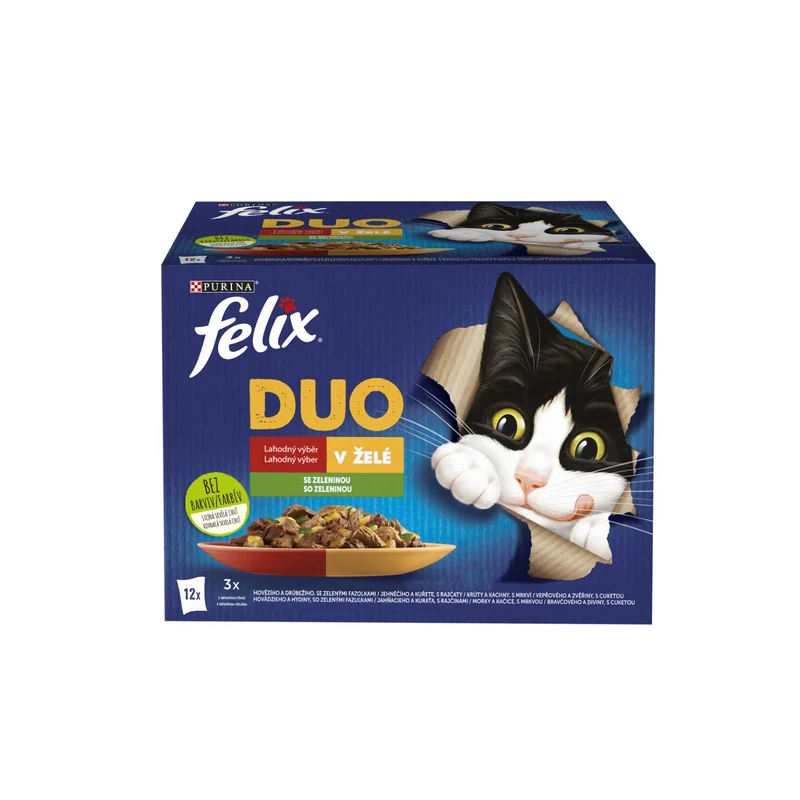Felix Fantastic DUO kapsičky pre mačky 12×85 g