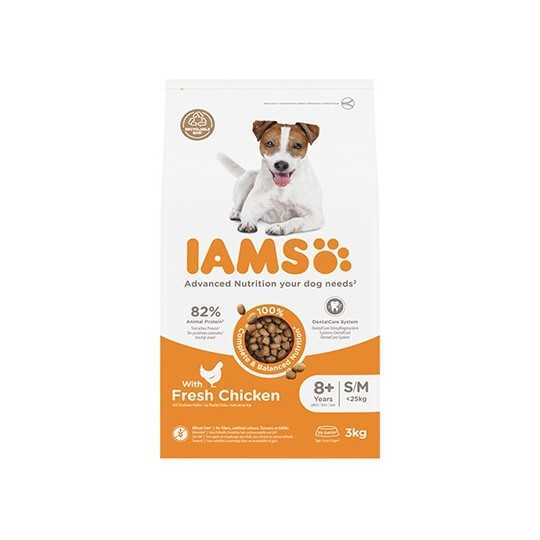 Krmivo IAMS Dog Senior Small & Medium Chicken 3kg