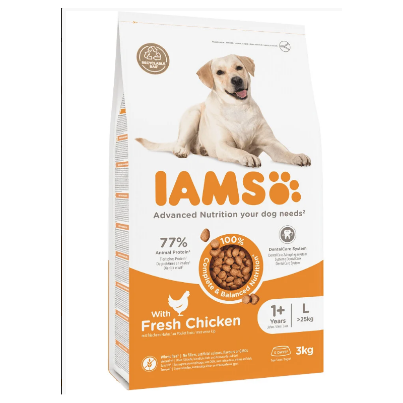 Krmivo IAMS Dog Adult Large Chicken 3kg