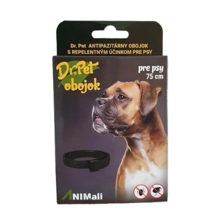 Obojok Dr.Pet pre psy 75 cm antiparazitárny s repelentným účinkom (tick and flea repellent collar for dogs)