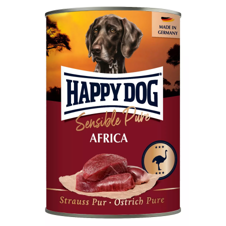 Happy Dog PREMIUM - Fleisch Pur - pštrosie mäso konzerva 400 g