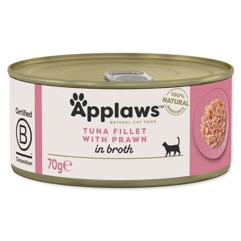 Konzerva Applaws Cat tuniak s krevetami 70g