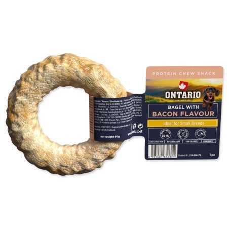 Pochúťka Ontario Protein žuvací bagel 1ks 8,9cm