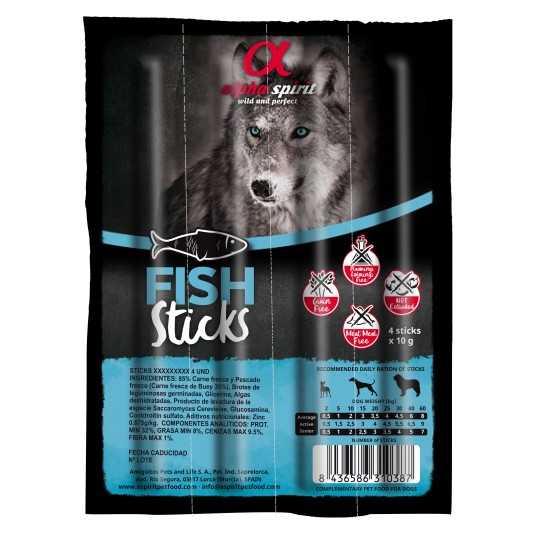 Pamlsok Alphaspirit dog Paličky rybacie 4x10 g