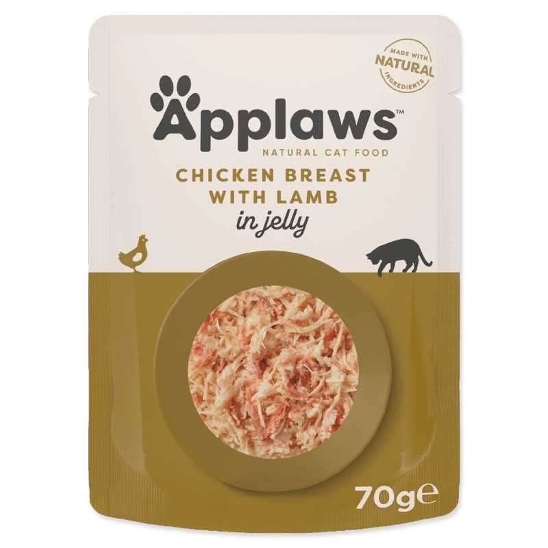 Kapsička Applaws Cat kura s jahňacím v želé 70g