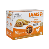 IAMS Delights Kitten kura v omáčke multipack 12 x 85 g