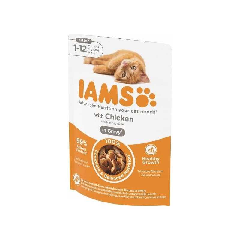Kapsička IAMS Delights Kitten kura v omáčke 85g