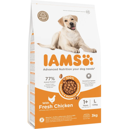 Krmivo IAMS Dog Adult Large Chicken 3kg