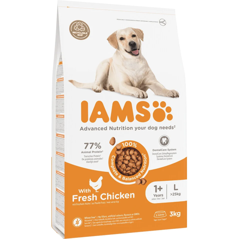 Krmivo IAMS Dog Adult Large Chicken 3kg