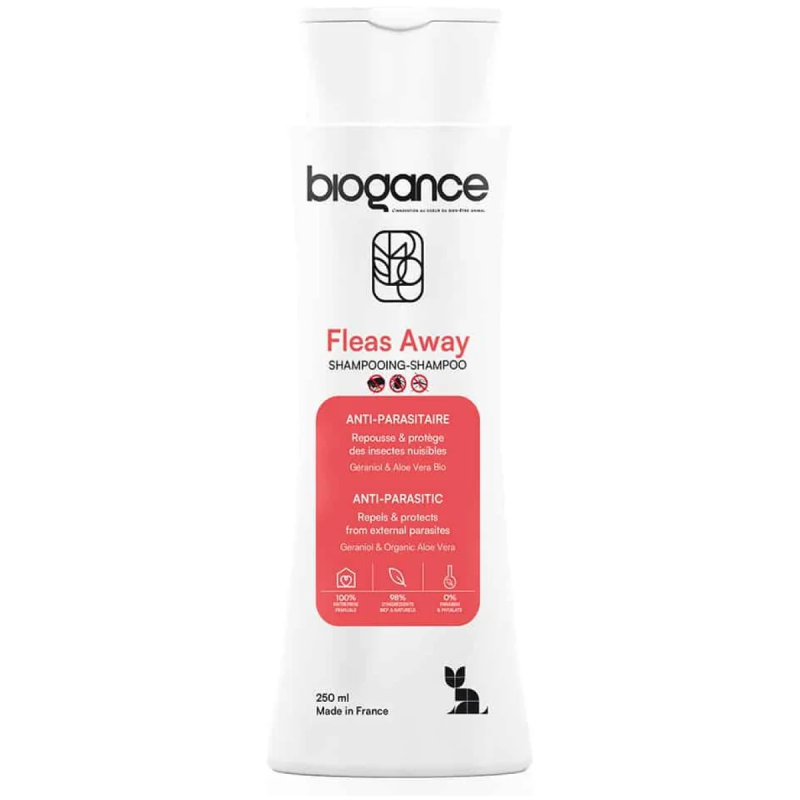 Šampón BIOGANCE FleasAway Dog 250 ml(ochrana proti parazitom pre psy) Šampón BIOGANCE FleasAway Dog 250 ml(ochrana proti parazitom pre psy)