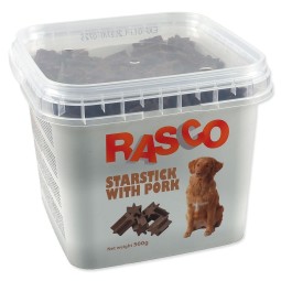 Pochúťka Rasco tyčinky natural v tvare hviezdy 2,5cm 500g