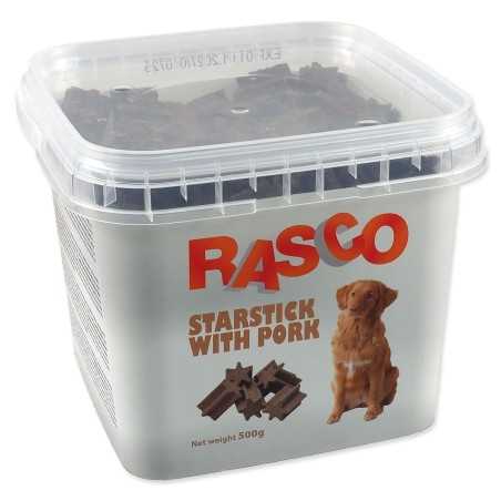 Pochúťka Rasco tyčinky natural v tvare hviezdy 2,5cm 500g