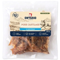 Pochúťka Ontario Pure Nature Sušená Bravčová Chrupavka, 250 g