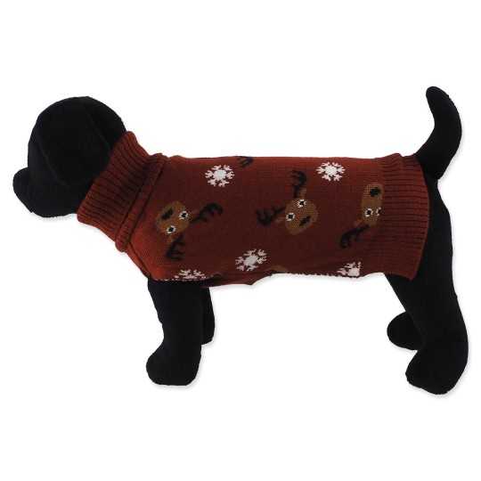 Sveter Dog Fantasy Winter Tale hnedý