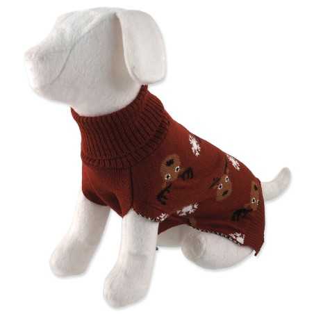 Sveter Dog Fantasy Winter Tale hnedý