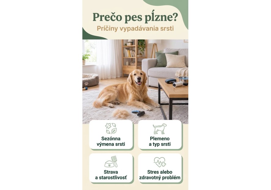 Prečo pes pĺzne? Príčiny vypadávania srsti | AZPET