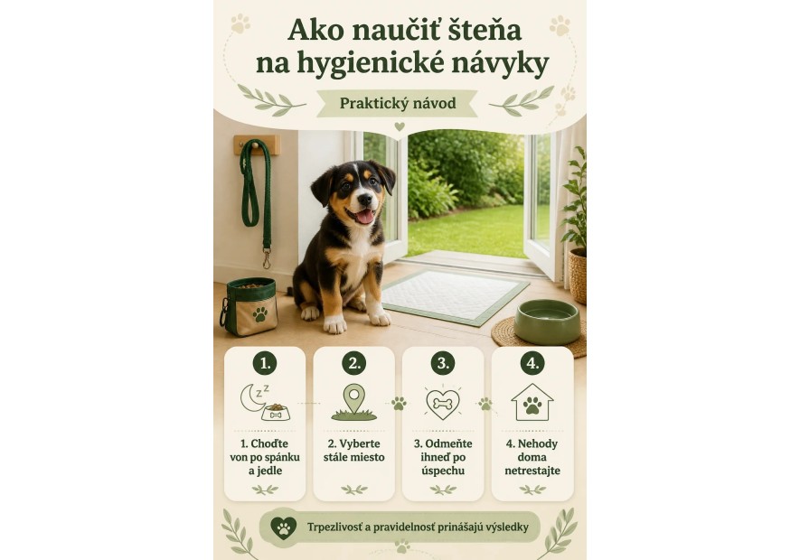 Ako naučiť šteňa na hygienické návyky? Praktický návod | AZPET