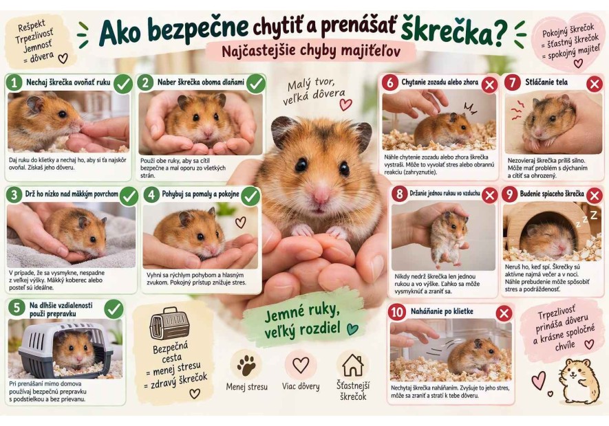 Ako bezpečne chytiť a prenášať škrečka? Najčastejšie chyby majiteľov | AZPET