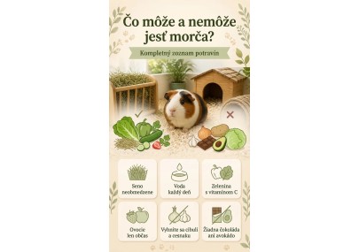 Čo môže a nemôže jesť morča? Kompletný zoznam potravín | AZPET