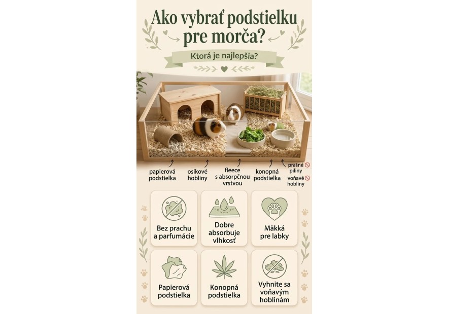 Ako vybrať podstielku pre morča? Ktorá je najlepšia? | AZPET