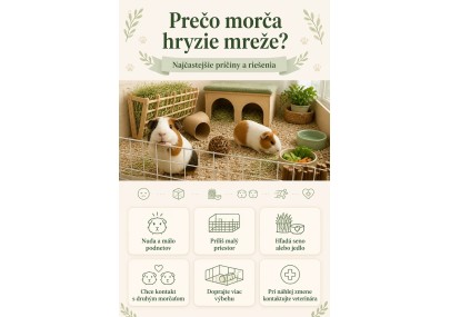 Prečo morča hryzie mreže? Najčastejšie príčiny a riešenia | AZPET