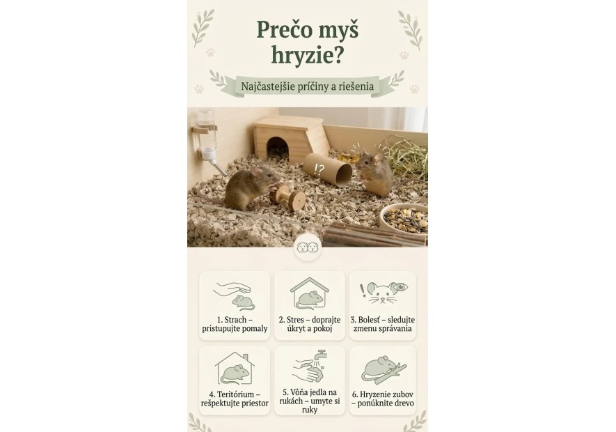 Prečo myš hryzie? Najčastejšie príčiny a riešenia | AZPET