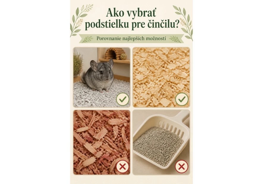 Ako vybrať podstielku pre činčilu? Porovnanie najlepších možností | AZPET
