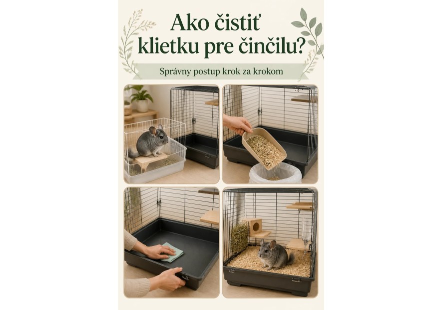 Ako čistiť klietku pre činčilu? Správny postup krok za krokom | AZPET